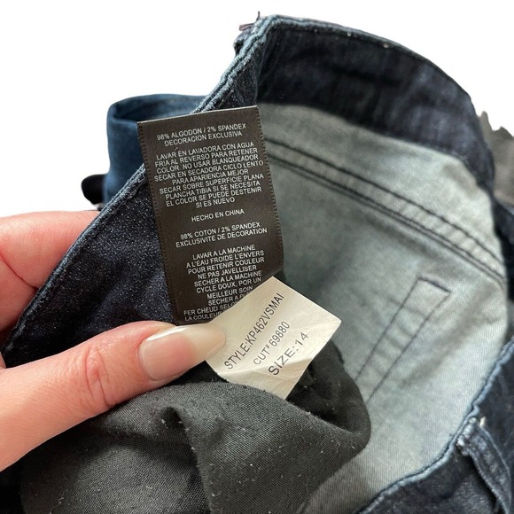 Kut From The Kloth 14 Skinny Jeans Dark Blue Denim Mid Rise Stretch Slim - Picture 4 of 9